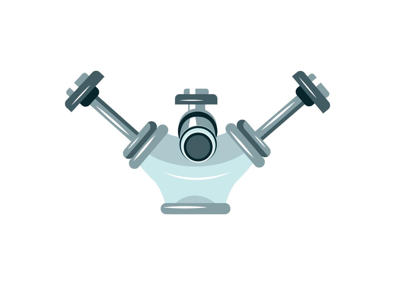 Vector illustrator of  Faucet
