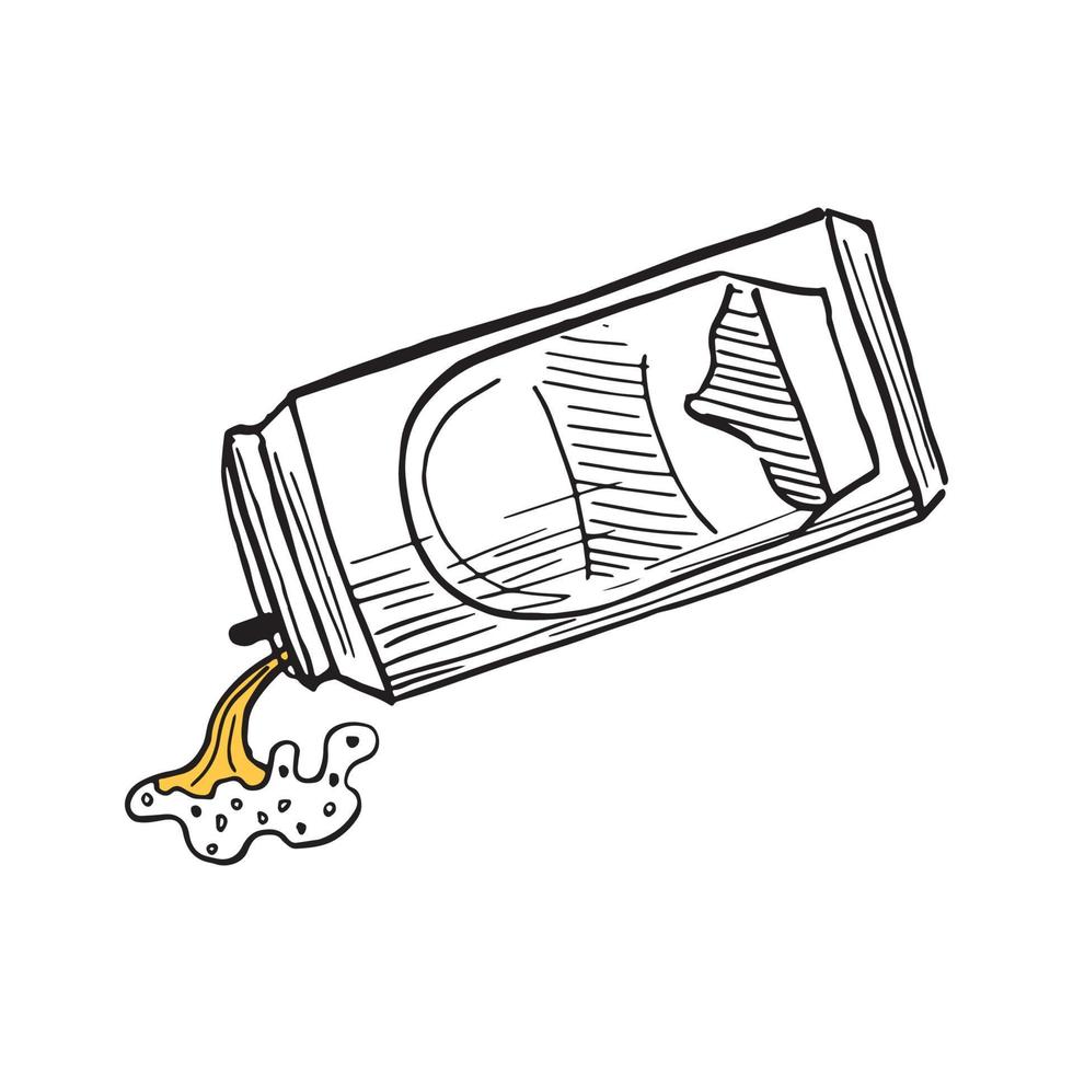 ilustrador vectorial de lata de cerveza vector