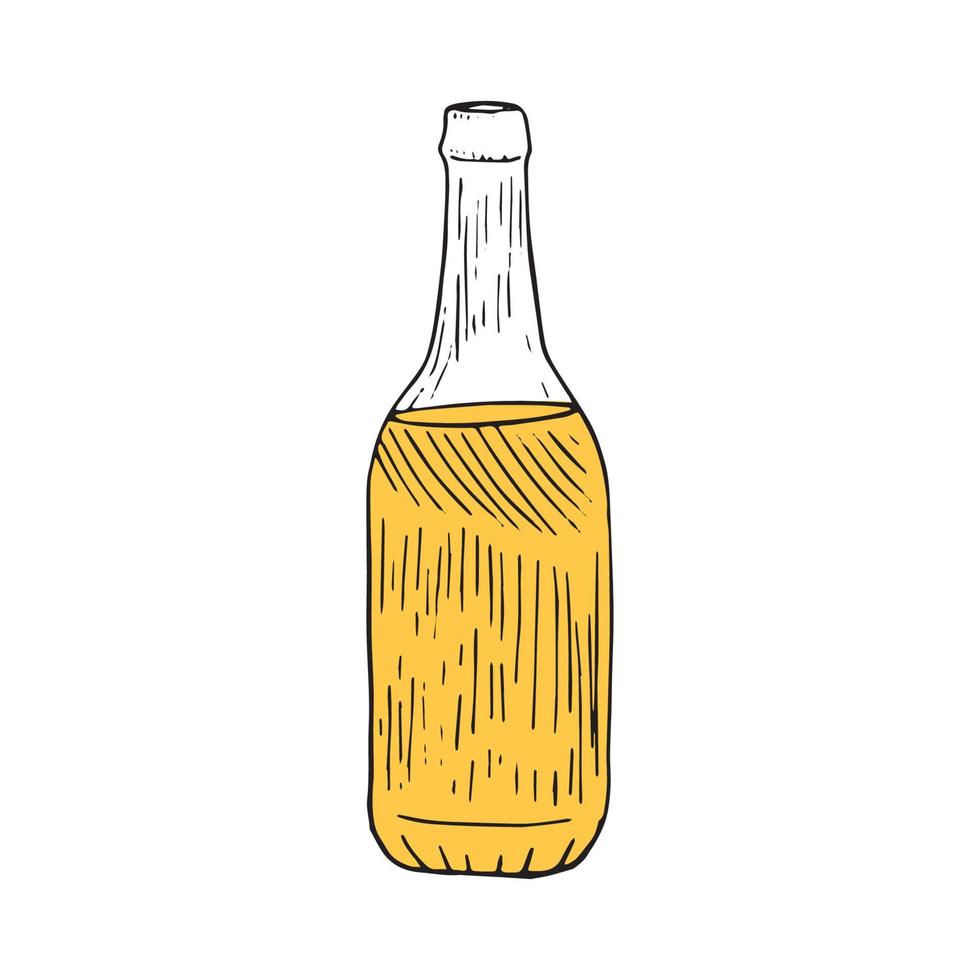 ilustrador vectorial de botella de cerveza vector