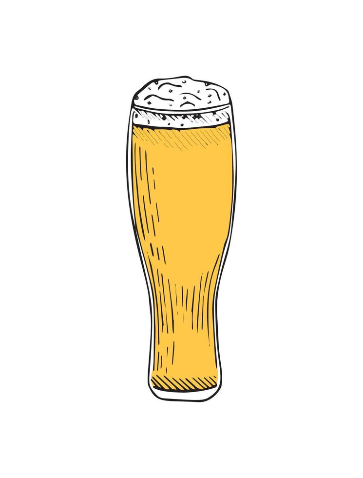 ilustrador vectorial de jarra de cerveza vector