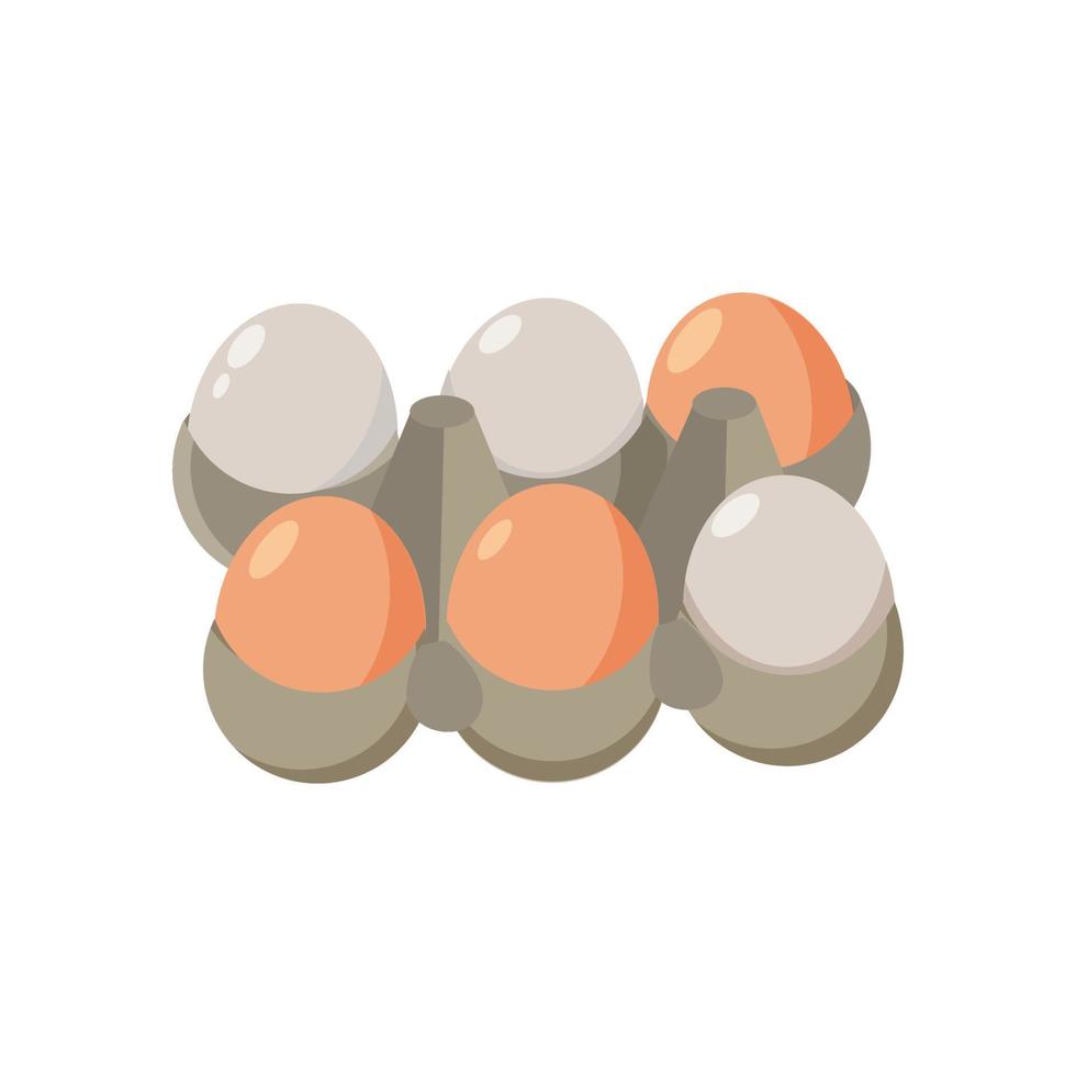 ilustrador vectorial de huevo de gallina vector