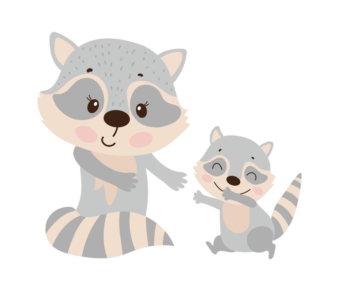 Vector illustrator of Raccoon