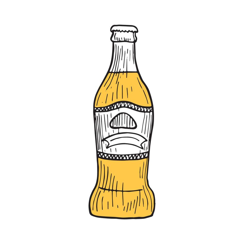 ilustrador vectorial de botella de cerveza vector