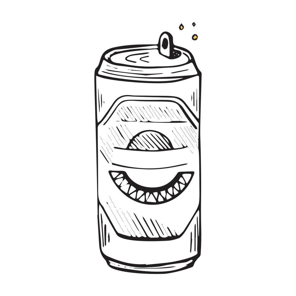 Vector illustrator of  Beer can