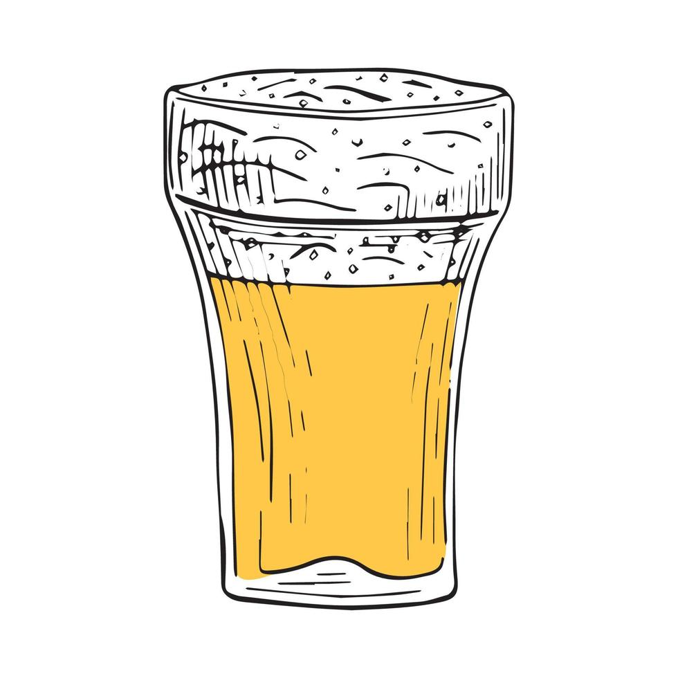 ilustrador vectorial de jarra de cerveza vector