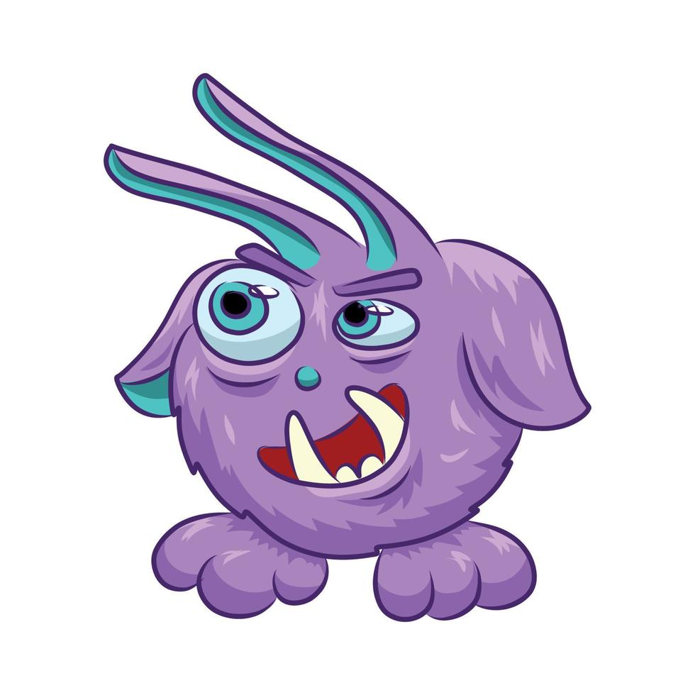 Cartoon cute monster vector