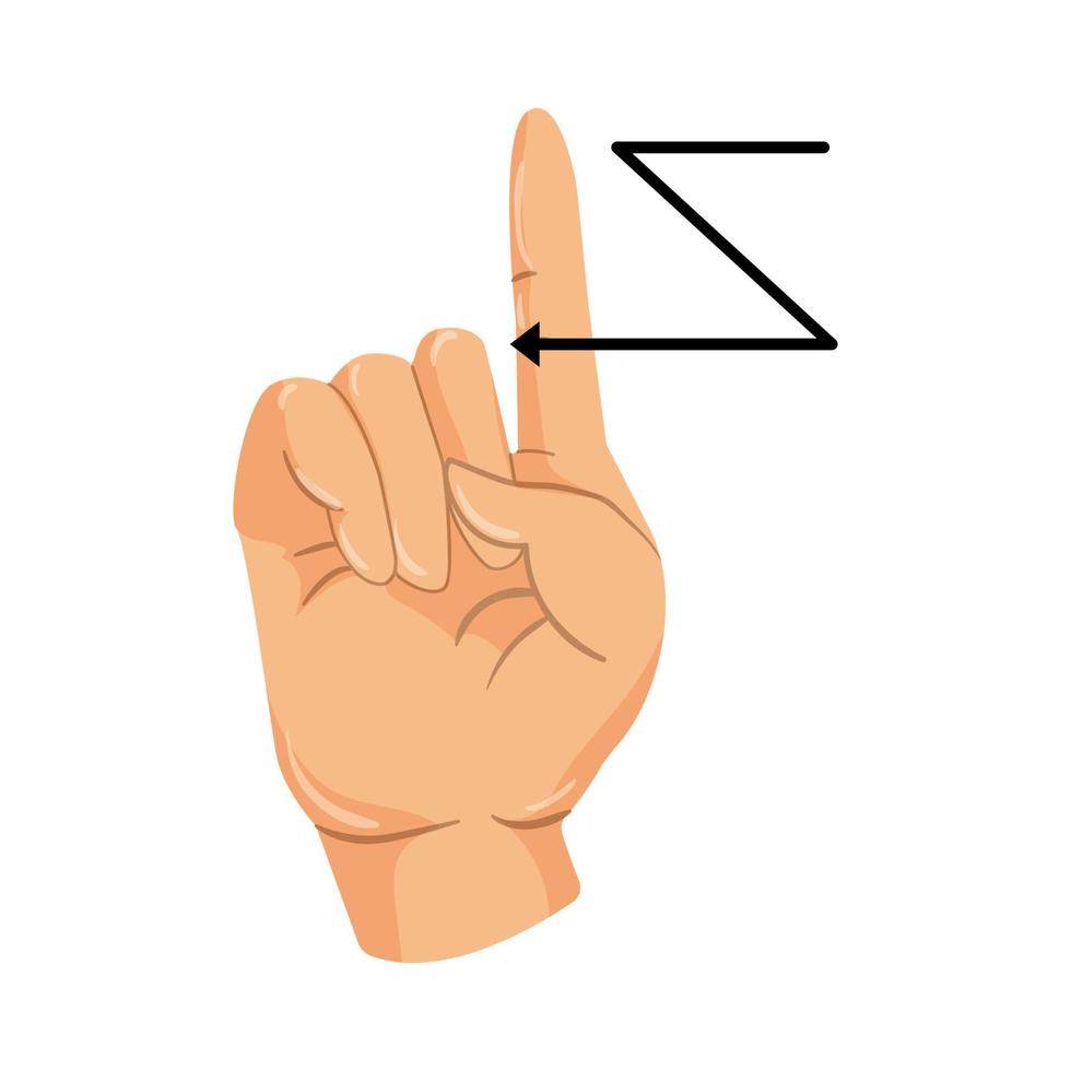 Alphabet for the Deaf and Dumb vector