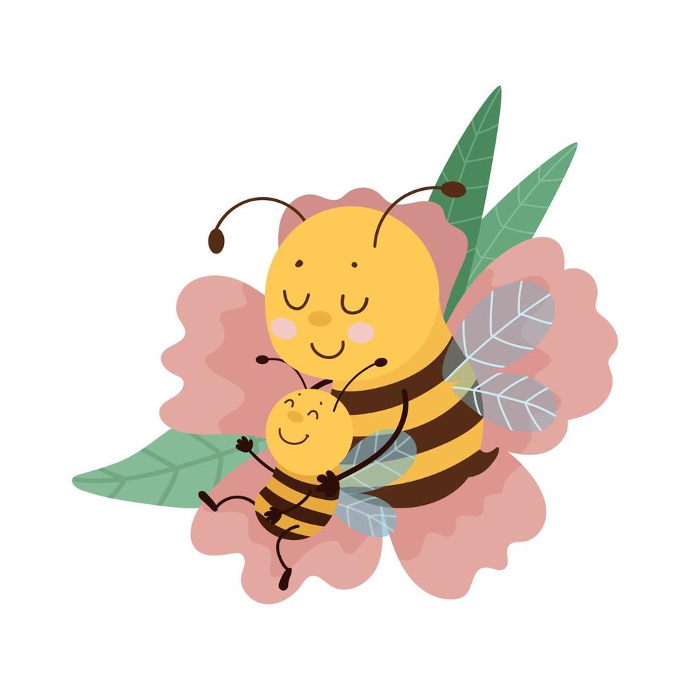 ilustrador vectorial de abeja vector