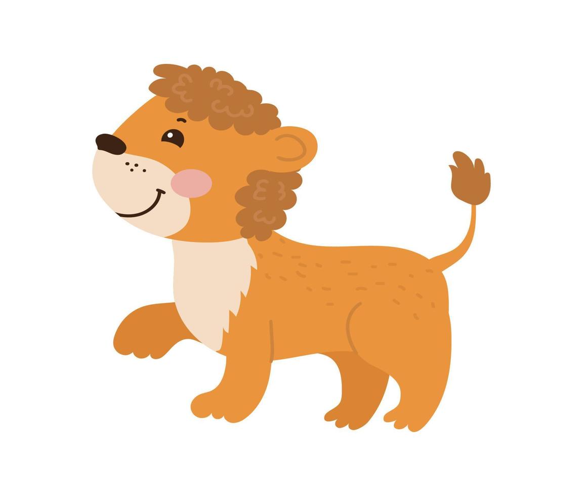 Vector illustrator of Lion cub