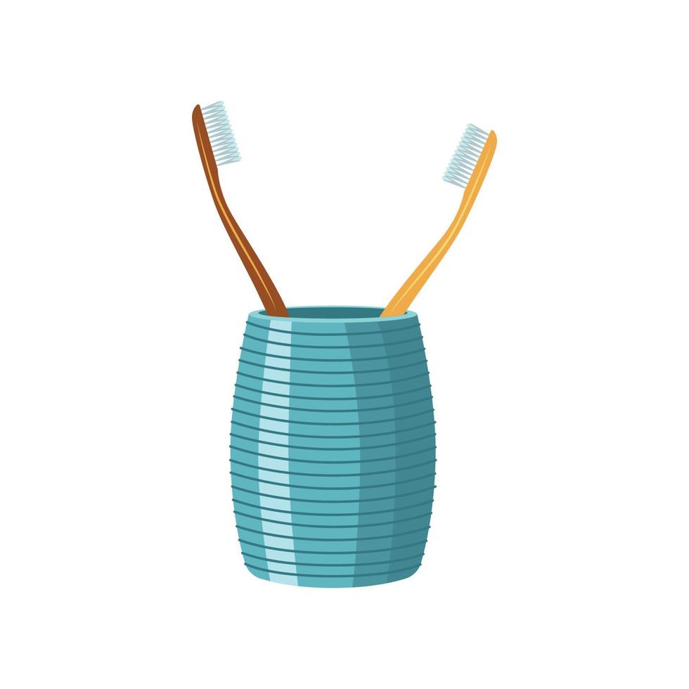 Vector illustrator of Toothbrush cup