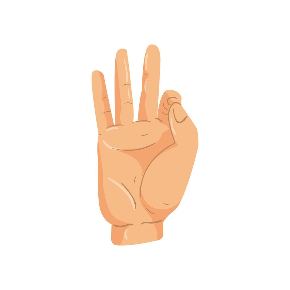 Alphabet for the Deaf and Dumb vector