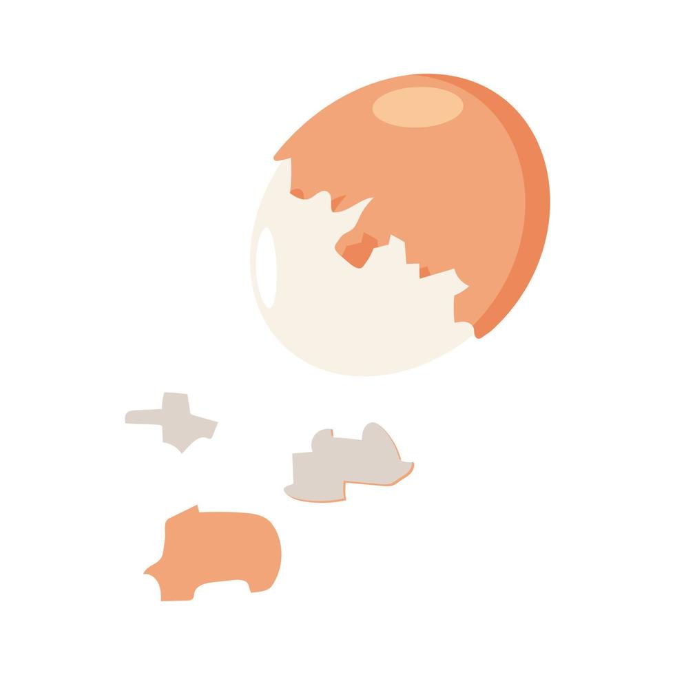 ilustrador vectorial de huevo de gallina vector