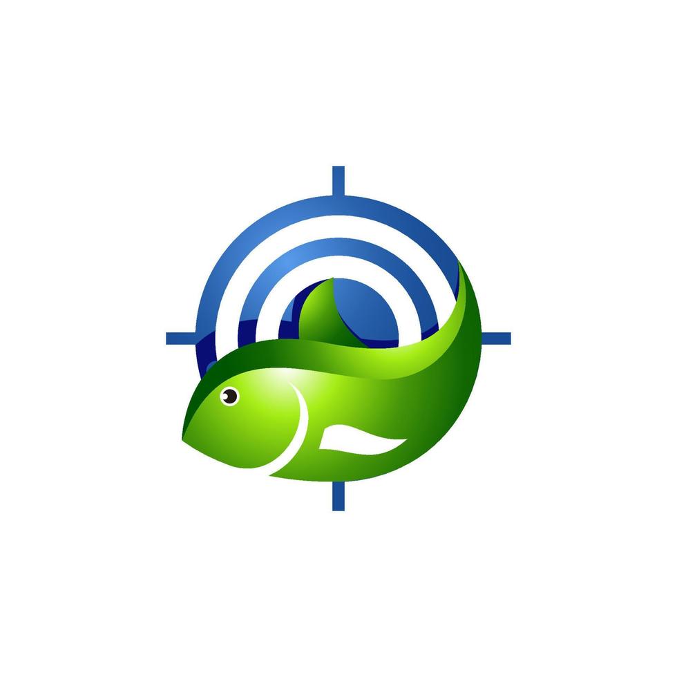 logotipo de pescado. icono de pescado. logotipo de animales signo de símbolo de pescado. plantilla de ilustración de vector de pescado lista para usar.