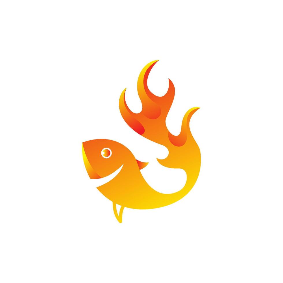 logotipo de pescado. icono de pescado. logotipo de animales signo de símbolo de pescado. plantilla de ilustración de vector de pescado lista para usar.