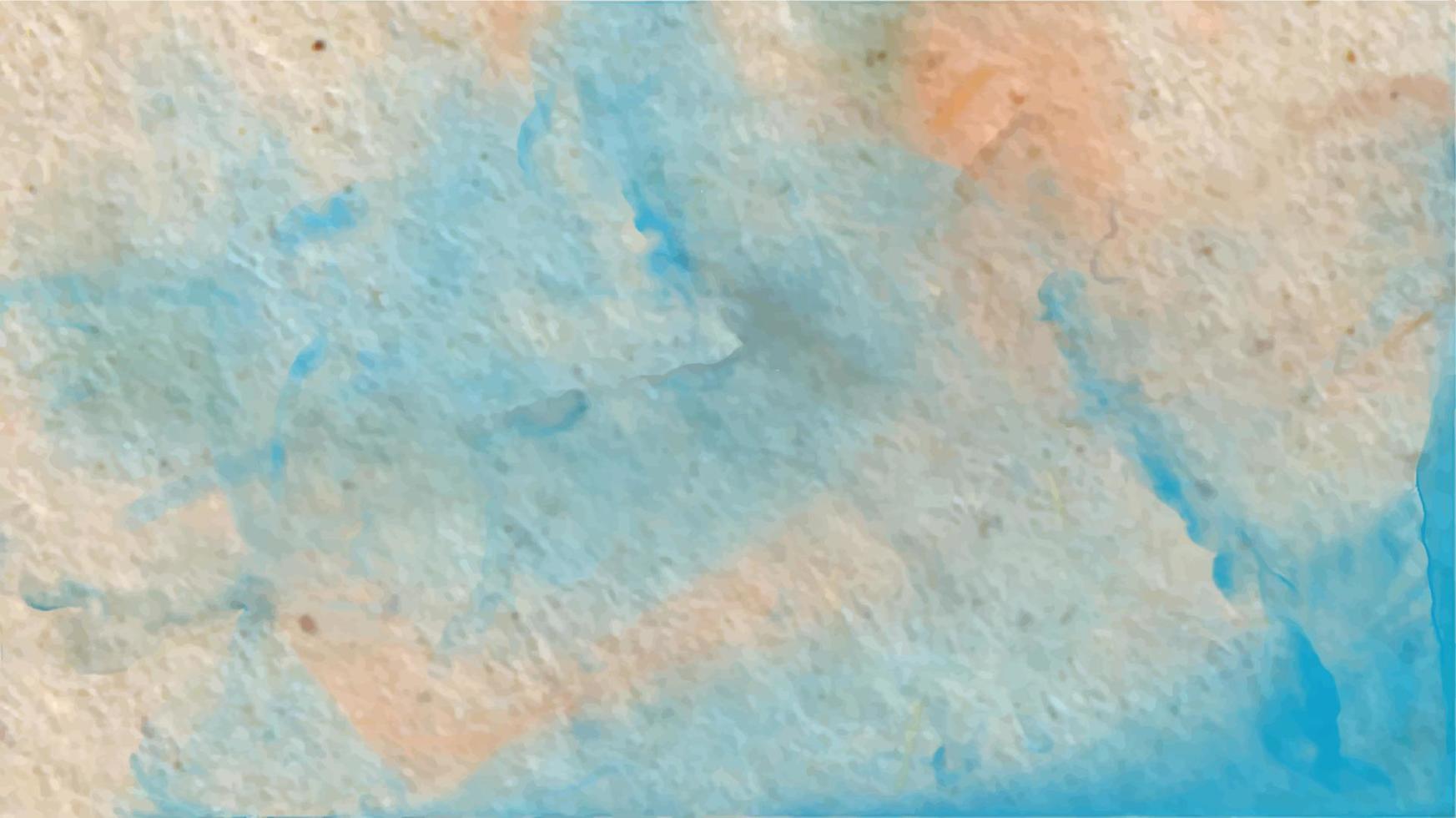 Abstract Vintage Paper Watercolor Background. Elegant Ocean Wave Textured Wallpaper vector