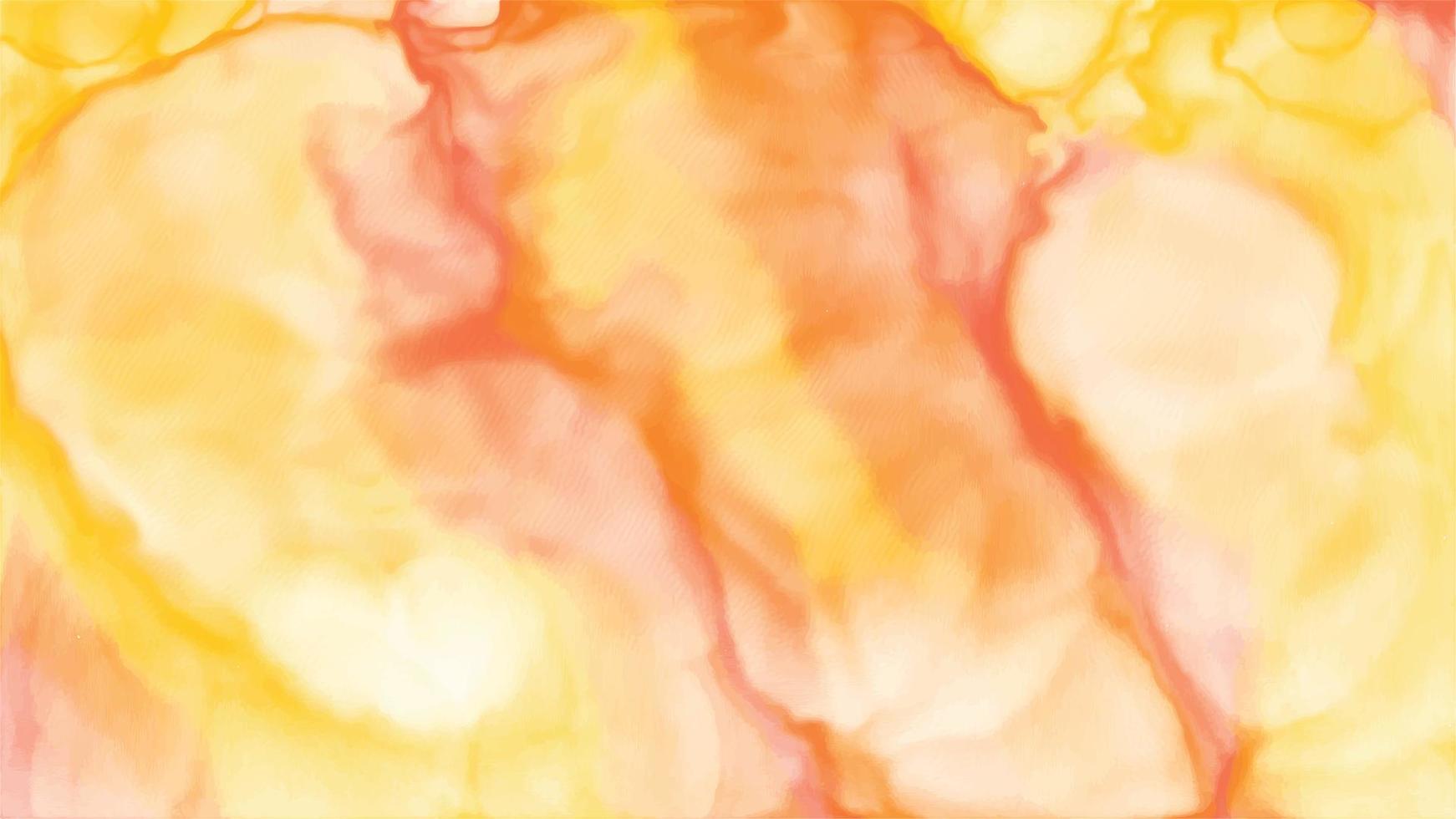 Elegant Yellow Alcohol Ink Textured Background. Vibrant Ocean Wave Wallpaper vector