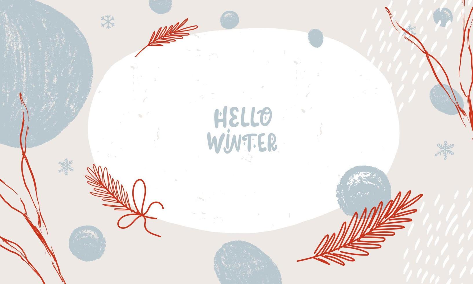 Trendy winter background. Holiday greeting card. Modern concept design. vector