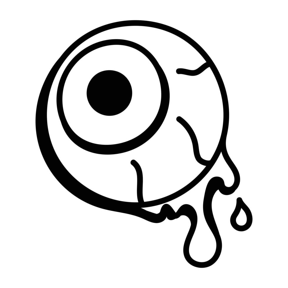 Dead eye hand drawn icon design vector