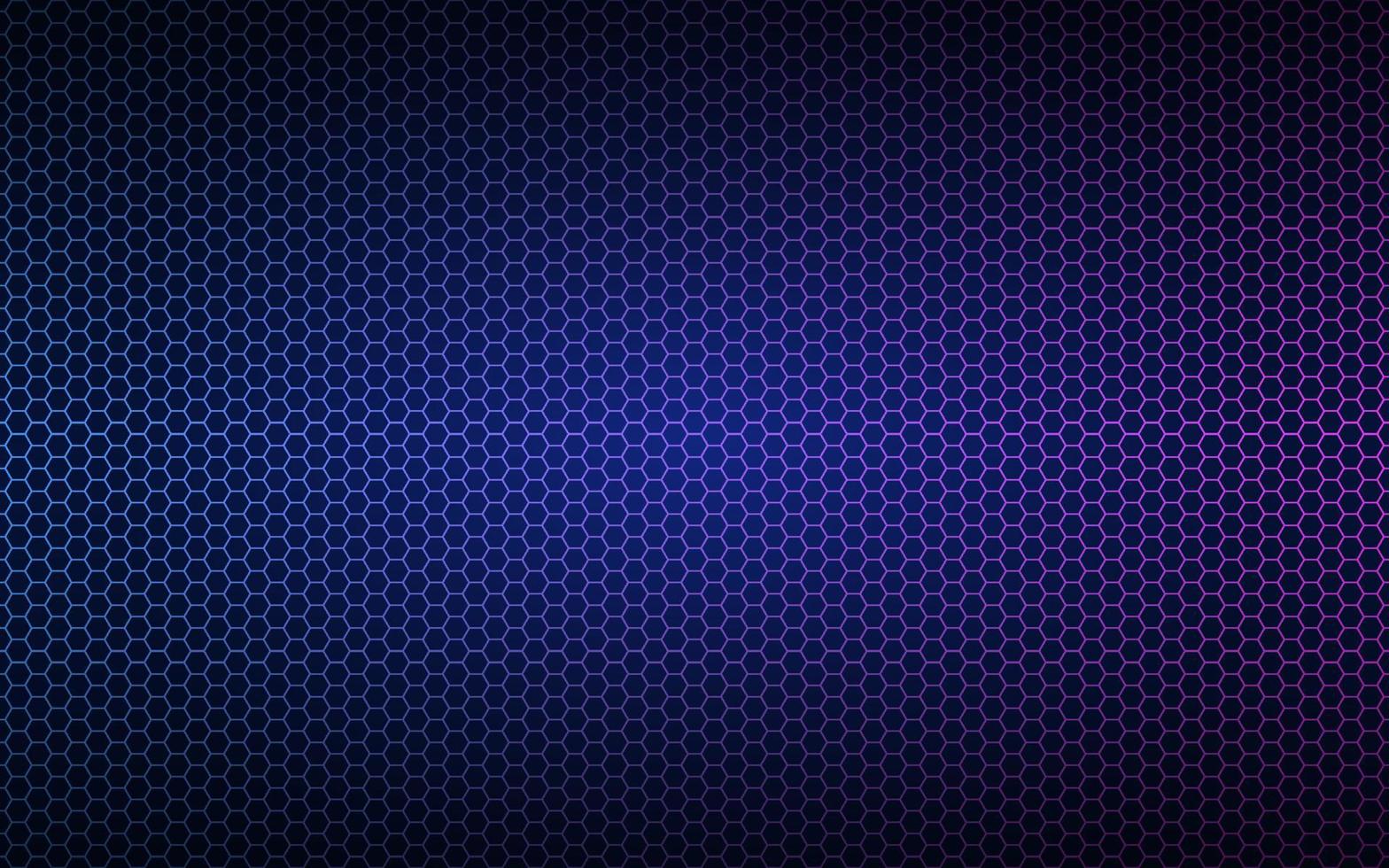 Modern high resolution blue and pink geometric background with polygonal grid. Abstract black metallic hexagonal pattern. Simple vector illustration