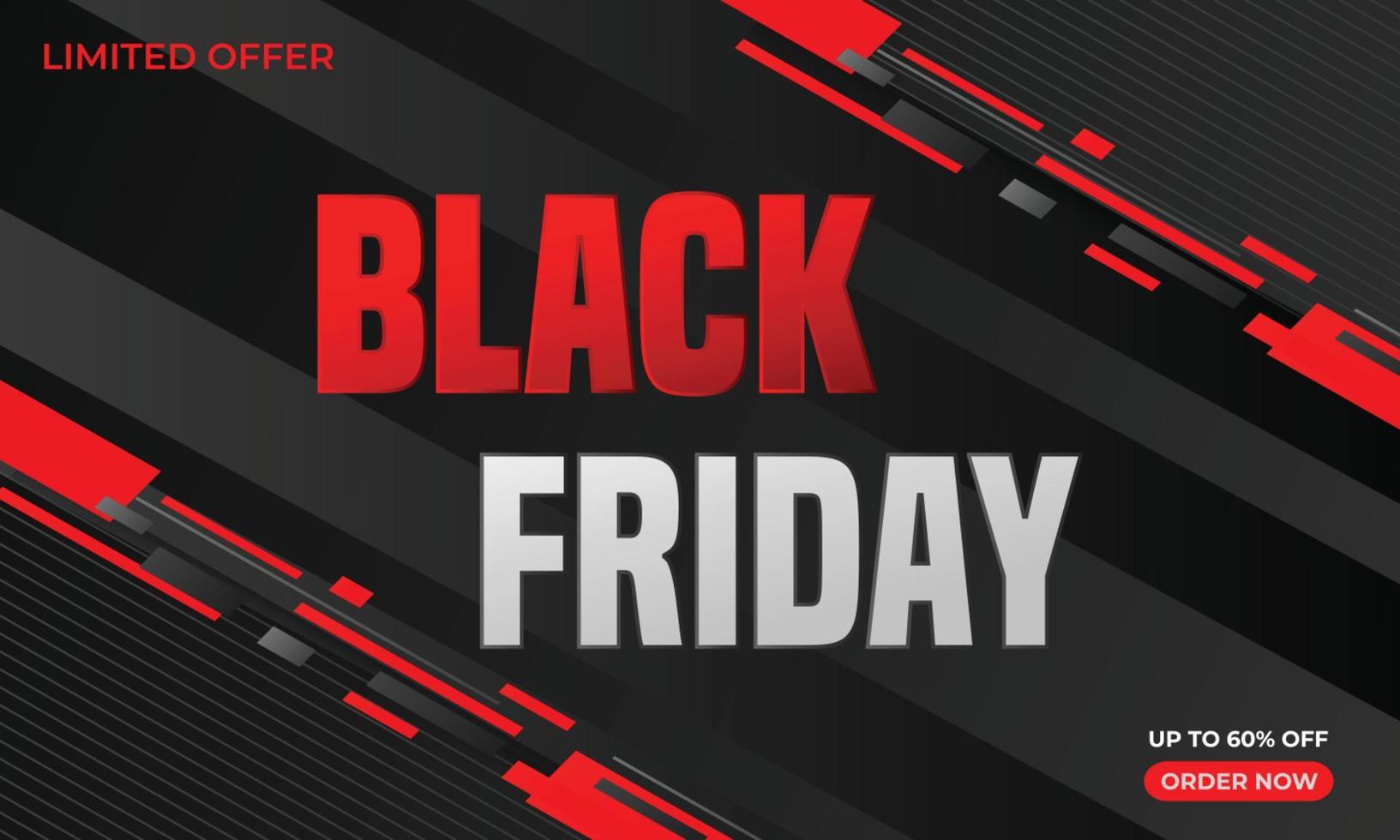 Modern black friday sale banner abstract background geometric shape. vector