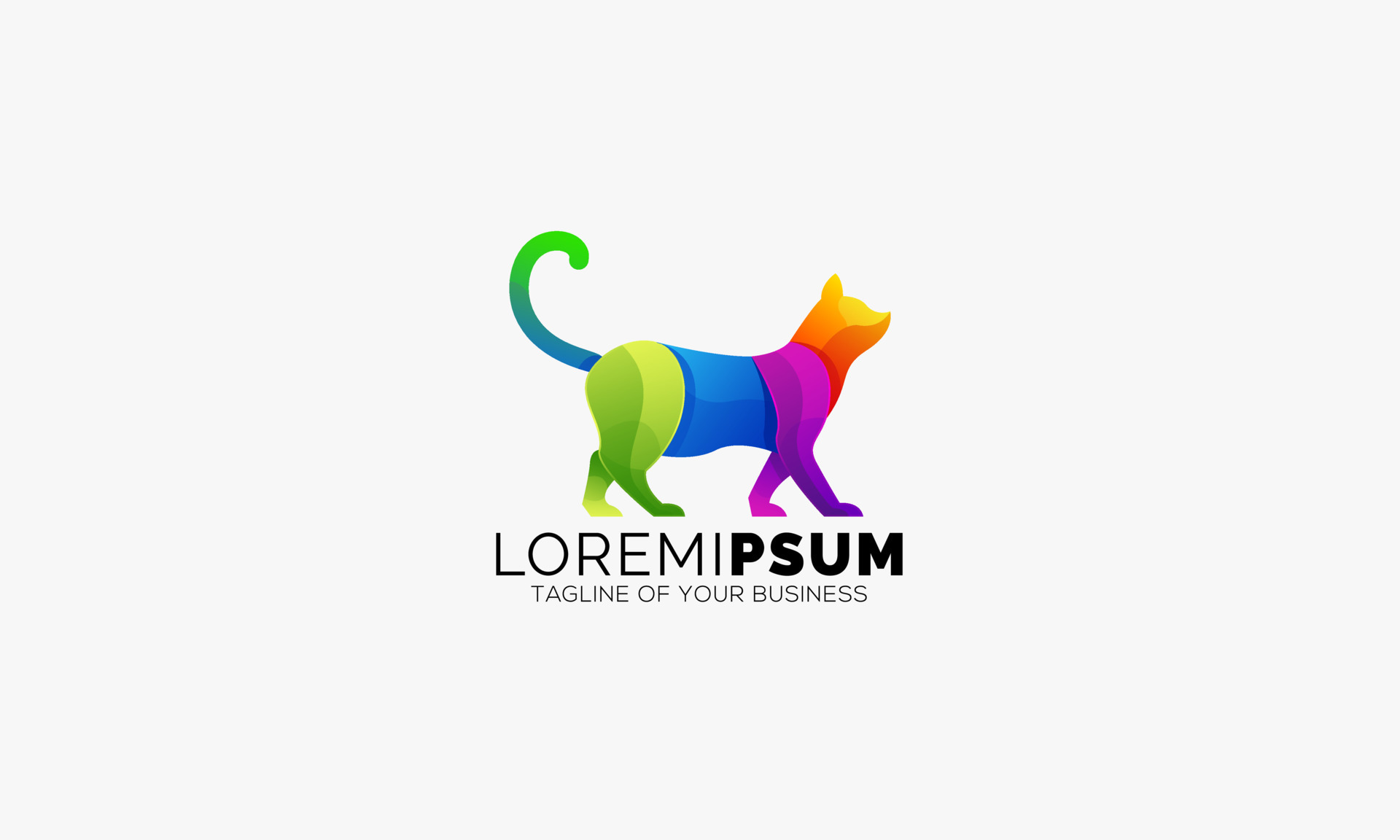 Elegant Colorful Cat logo designs vector 12979556 Vector Art at Vecteezy