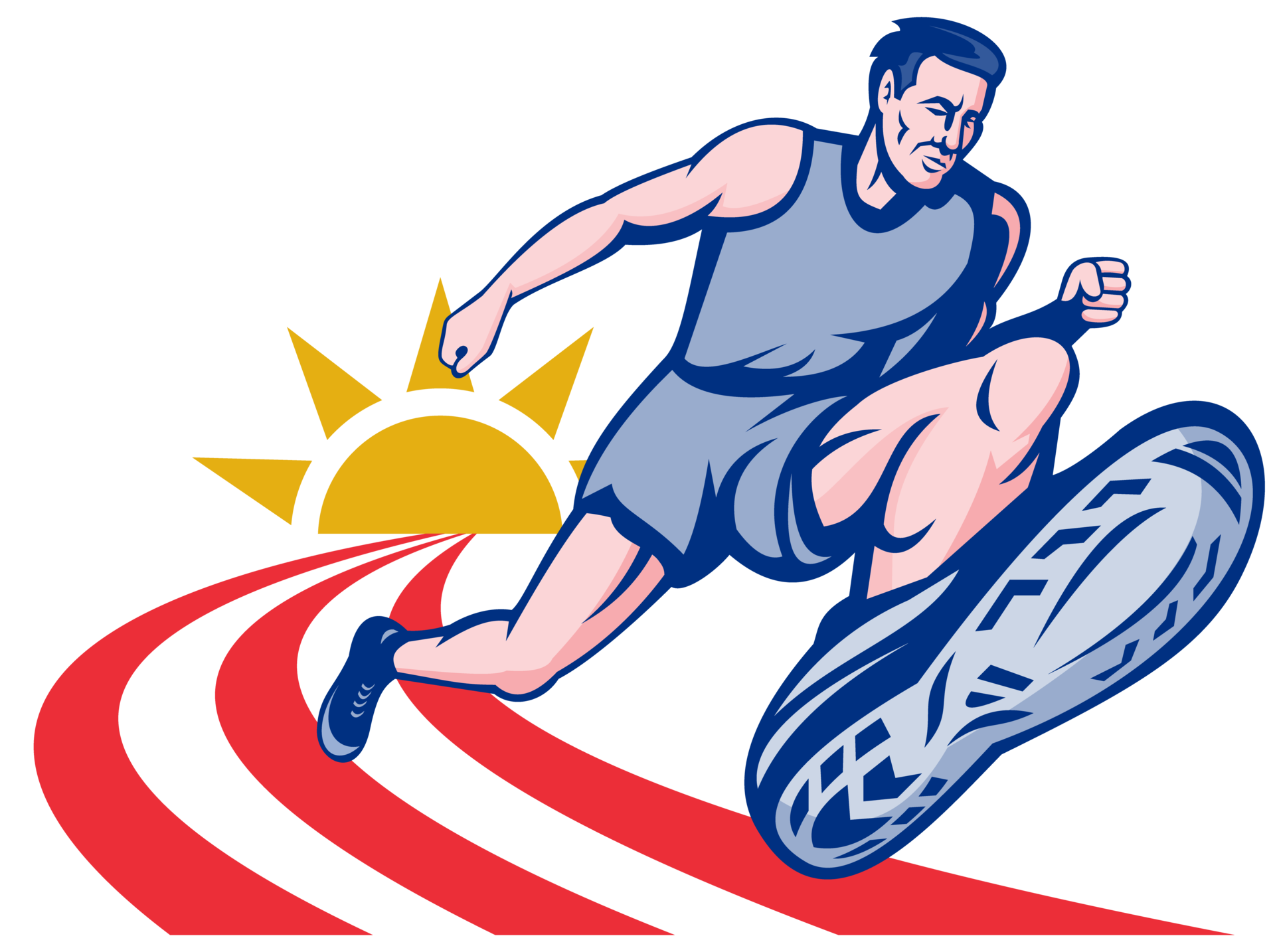 Free corredor de maratón en la pista 12979608 PNG with Transparent