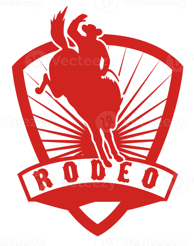 Rodeo Cowboy bucking bronco png