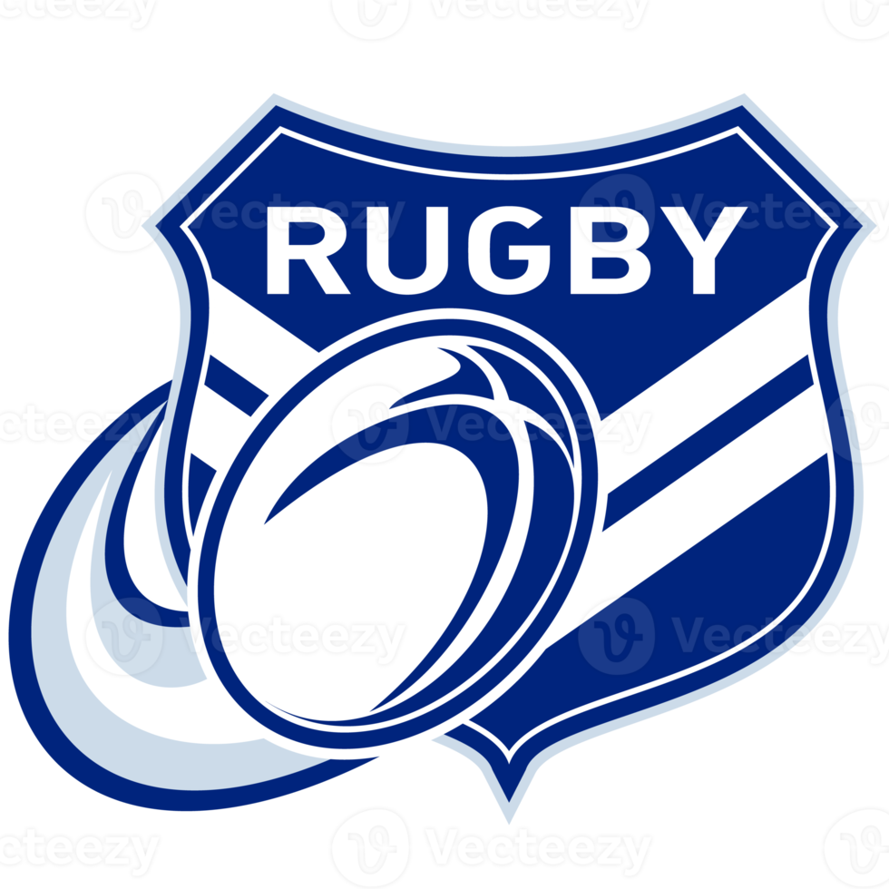 rugby ball flying with shield png