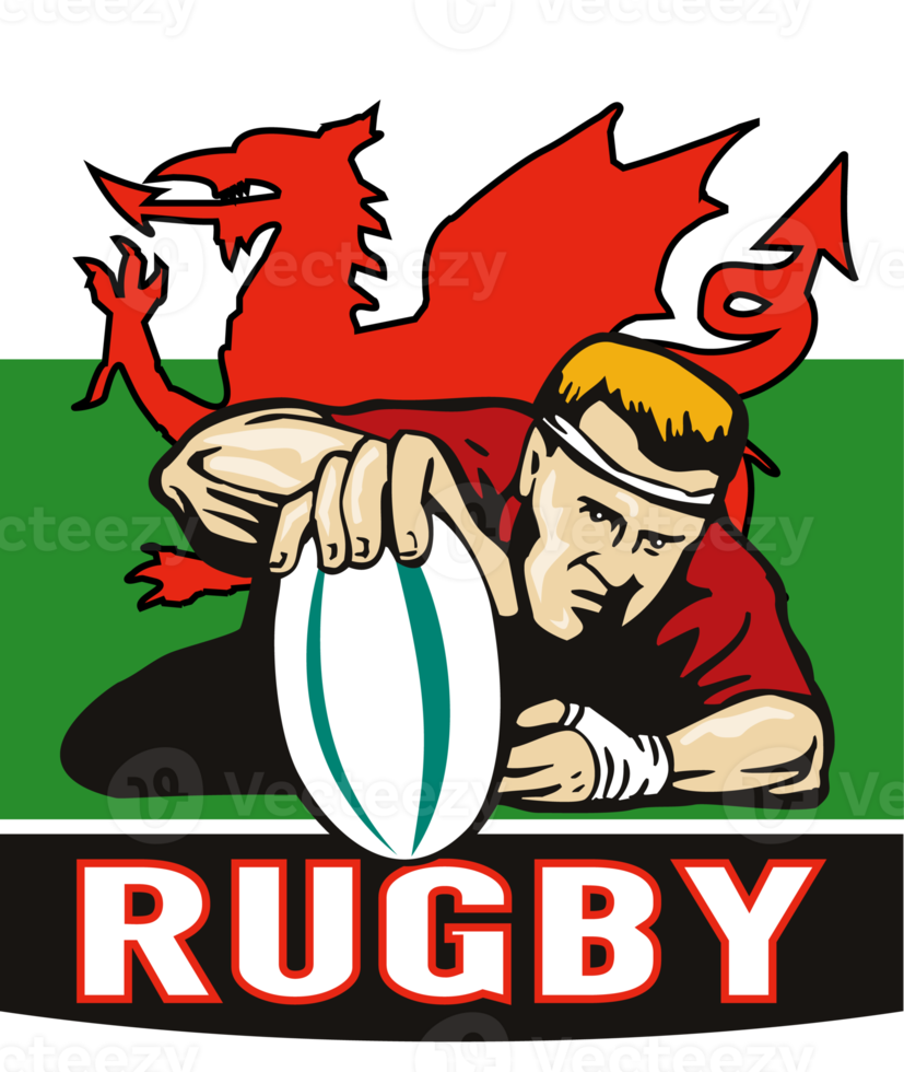 Free jugador de rugby puntuación prueba gales bandera 12979642 PNG with  Transparent Background