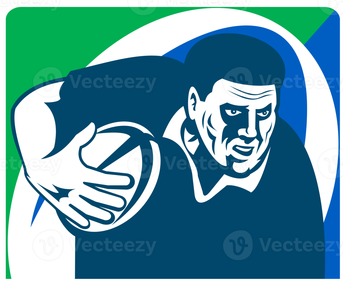 jogador de rugby correndo com bola png