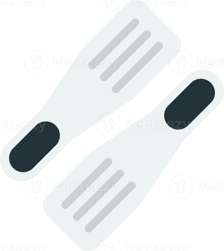 flippers illustratie in minimaal stijl png