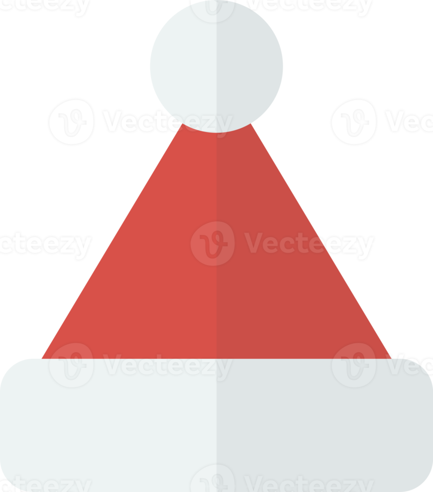 illustration de chapeau de noël dans un style minimal png