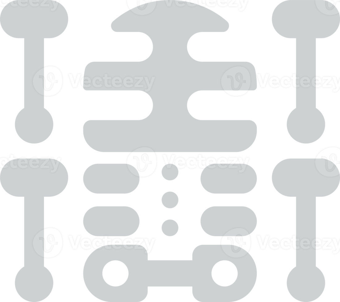 knochenröntgendarstellung im minimalen stil png