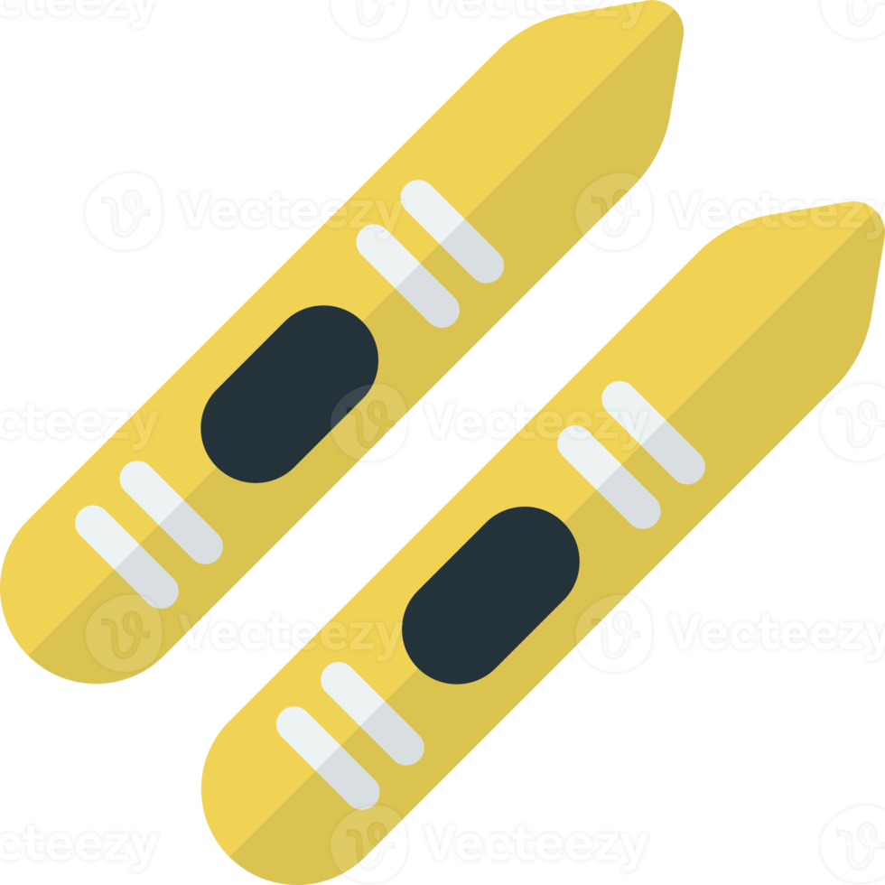 ski boots from top view illustration in minimal style png