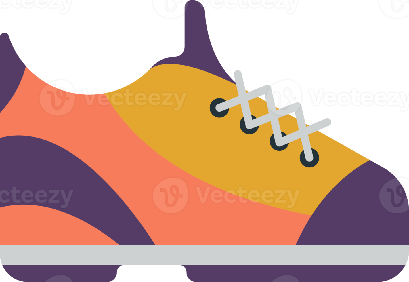 gym shoes illustration in minimal style png