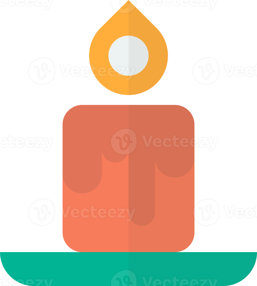 candle illustration in minimal style png