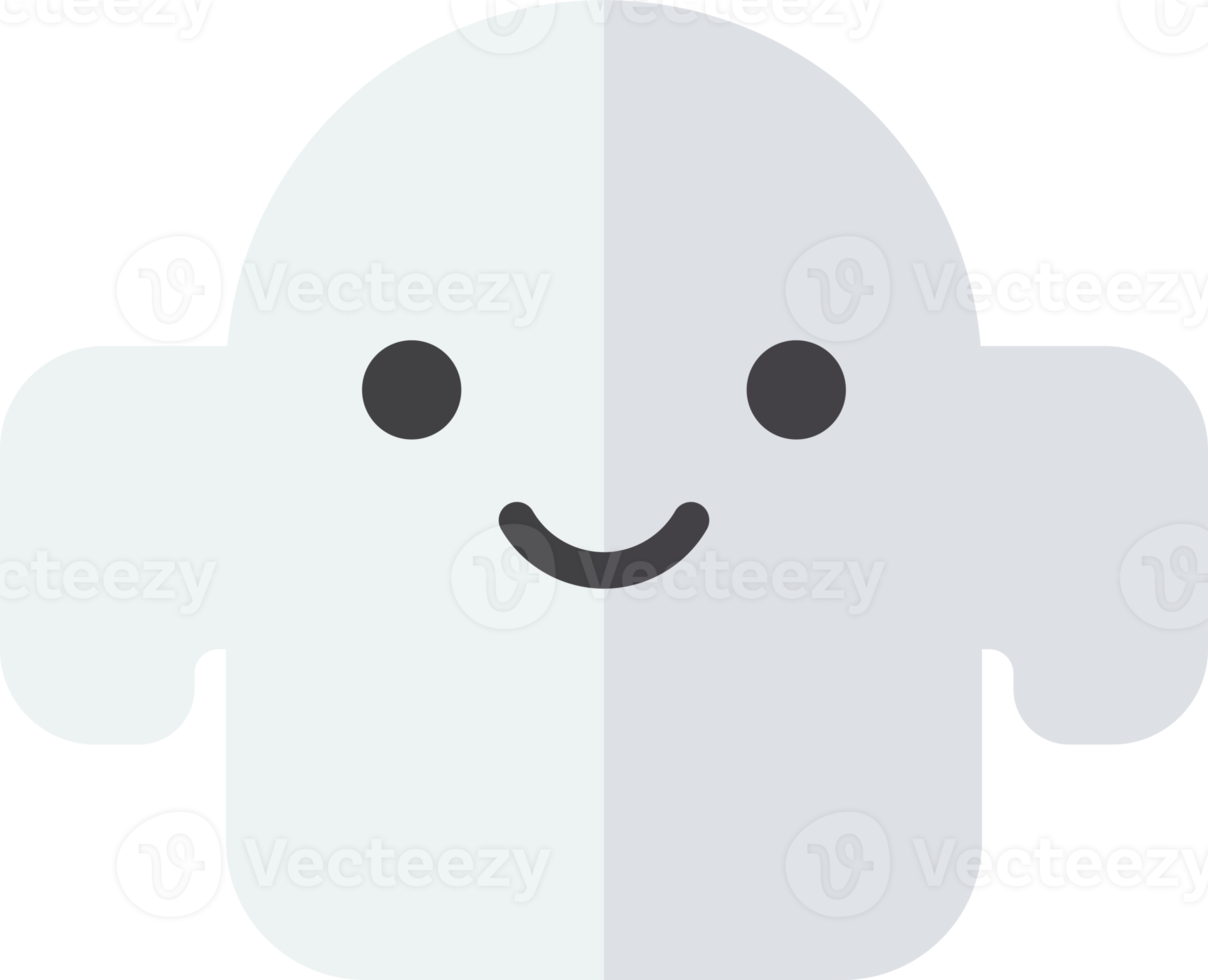 söt spöke illustration i minimal stil png