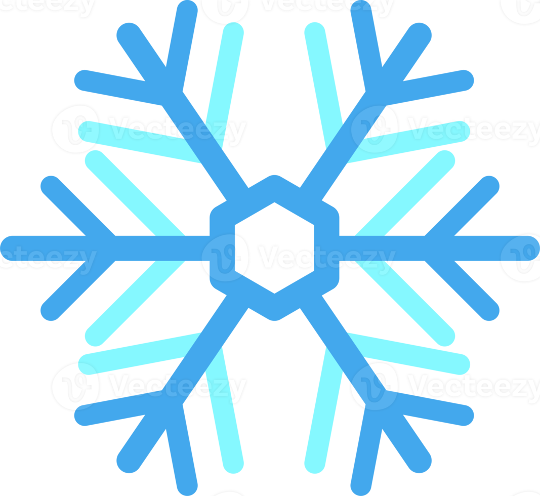 ilustração de flocos de neve em estilo minimalista png