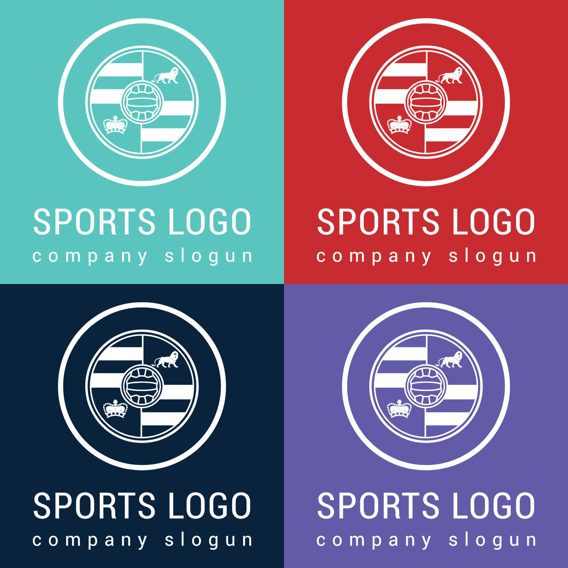 Football Club Logo Design Template Soccer Tournaments Logotype Concept 
