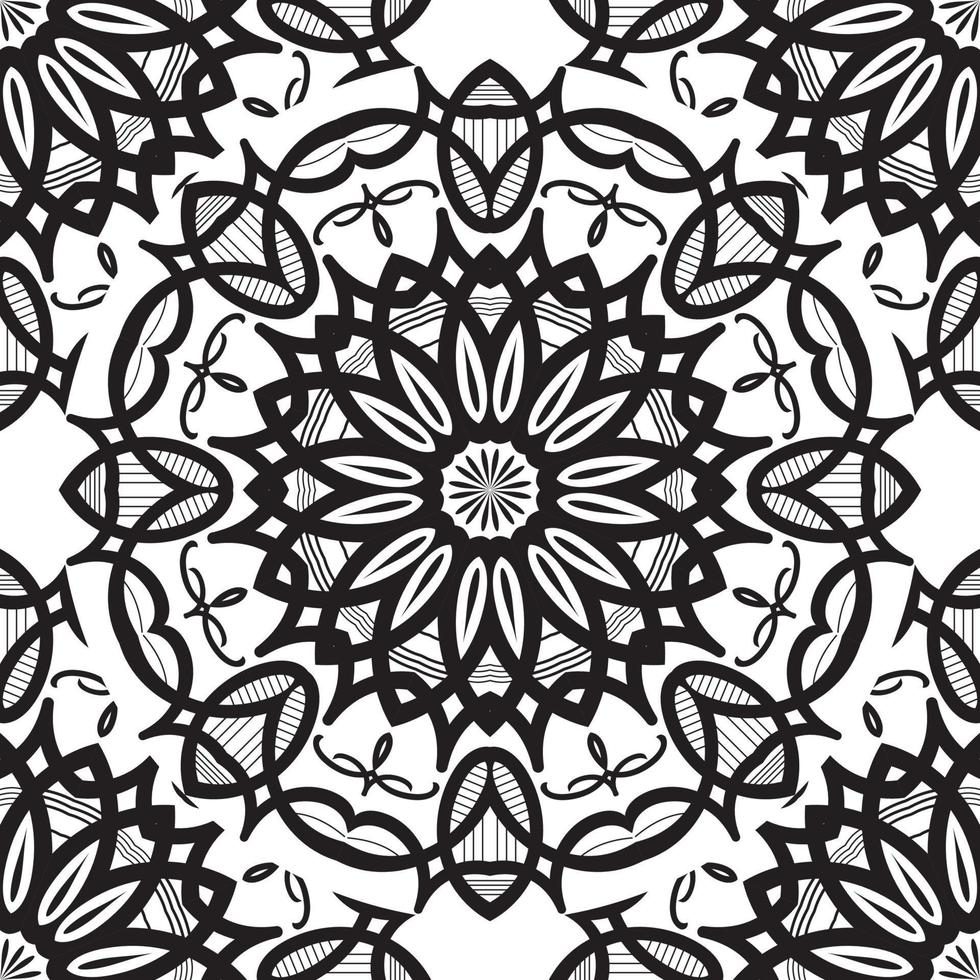 Ornamental mandala patterns with unique design, mandala for Henna, Mehndi, tattoo, decoration. Decorative ornament in ethnic oriental style. Coloring book page vector