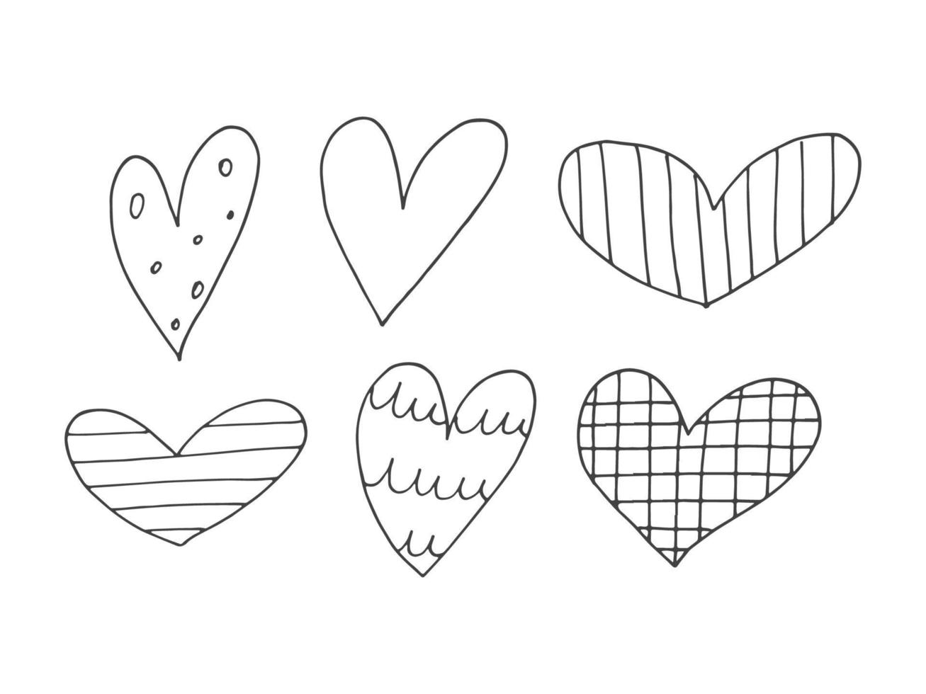 Big set of cute handdrawn doodle elements about love. Message stickers