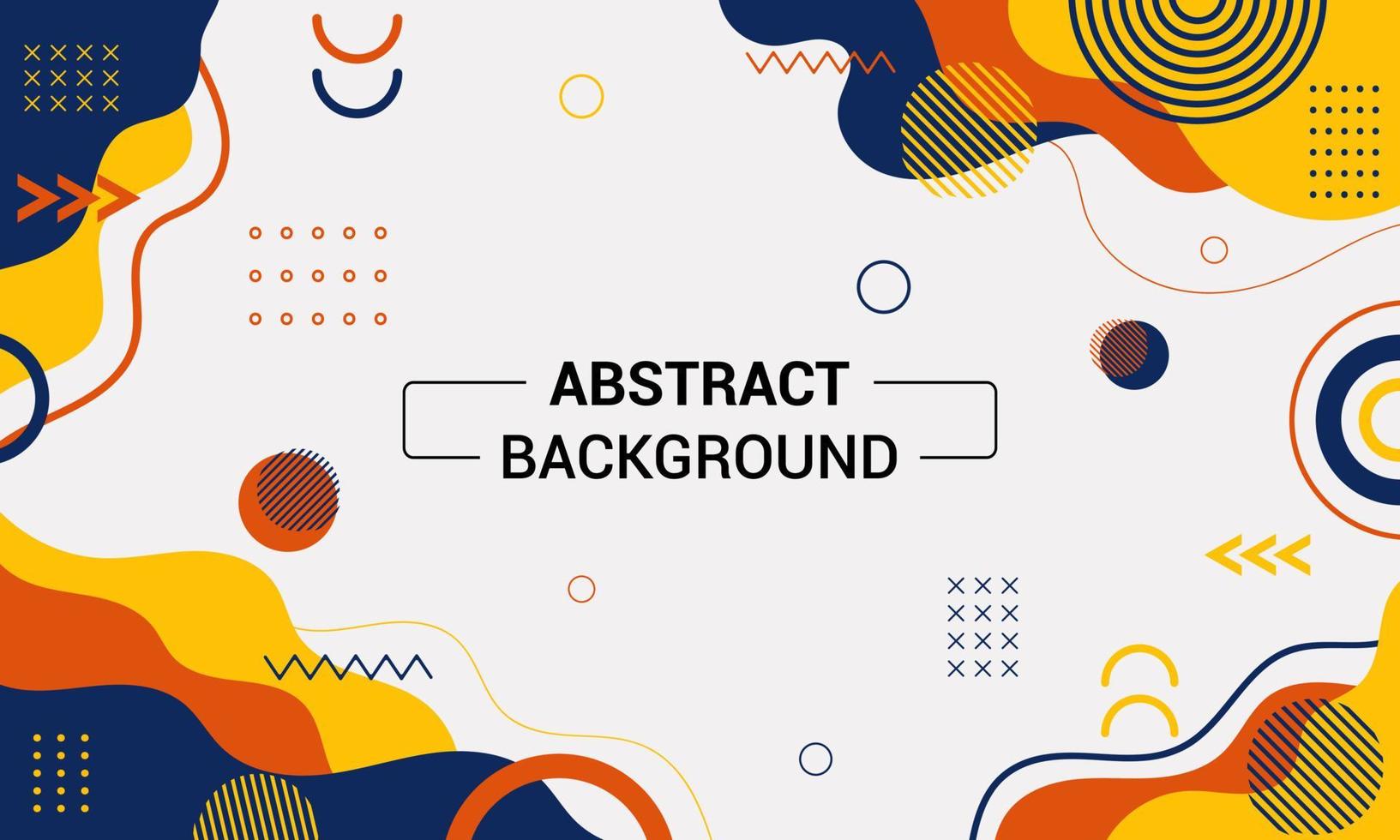 Trendy abstract art geometric background with flat shapes . Vector illustrationwaves and stripes