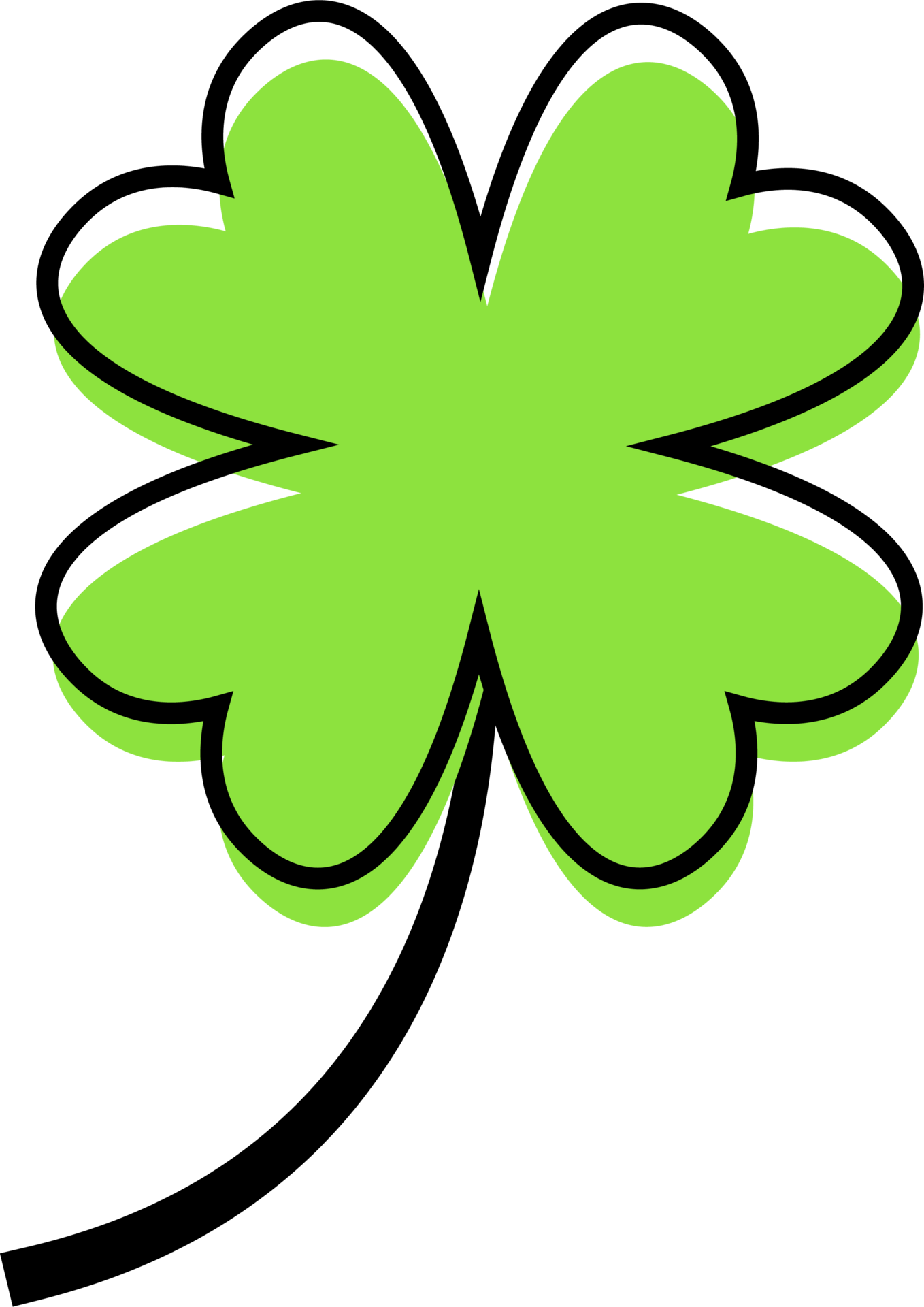 Green clover leaf icon. Clover leaves png illustration. 12980768 PNG
