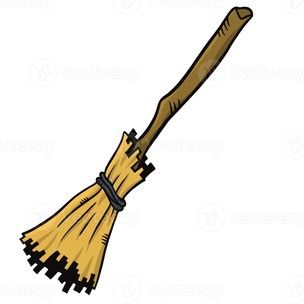 Halloween cartoon Witch broom png