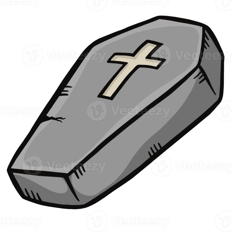 Halloween cartoon Coffin png