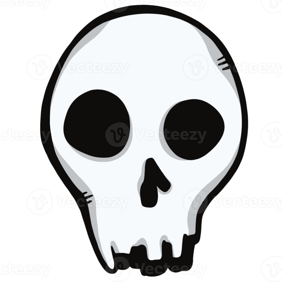 Halloween cartoon skull png