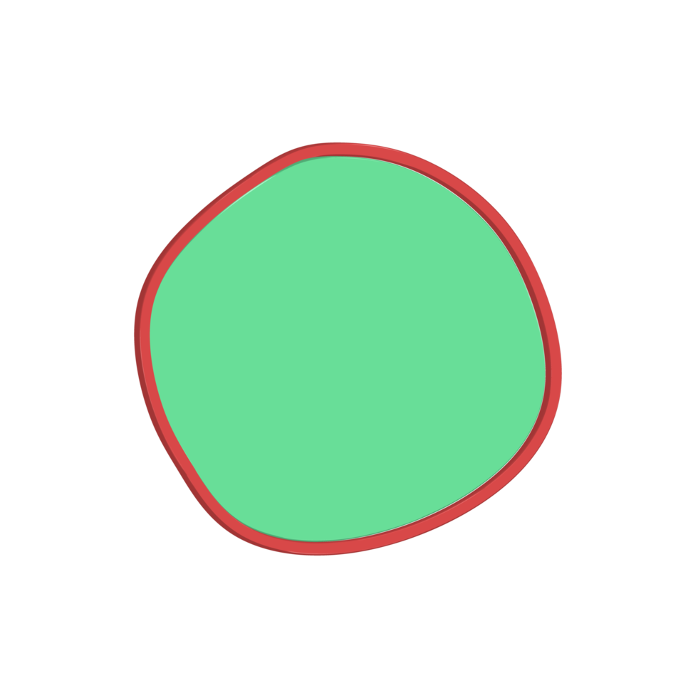 arrotondato telaio con rosso e verde png