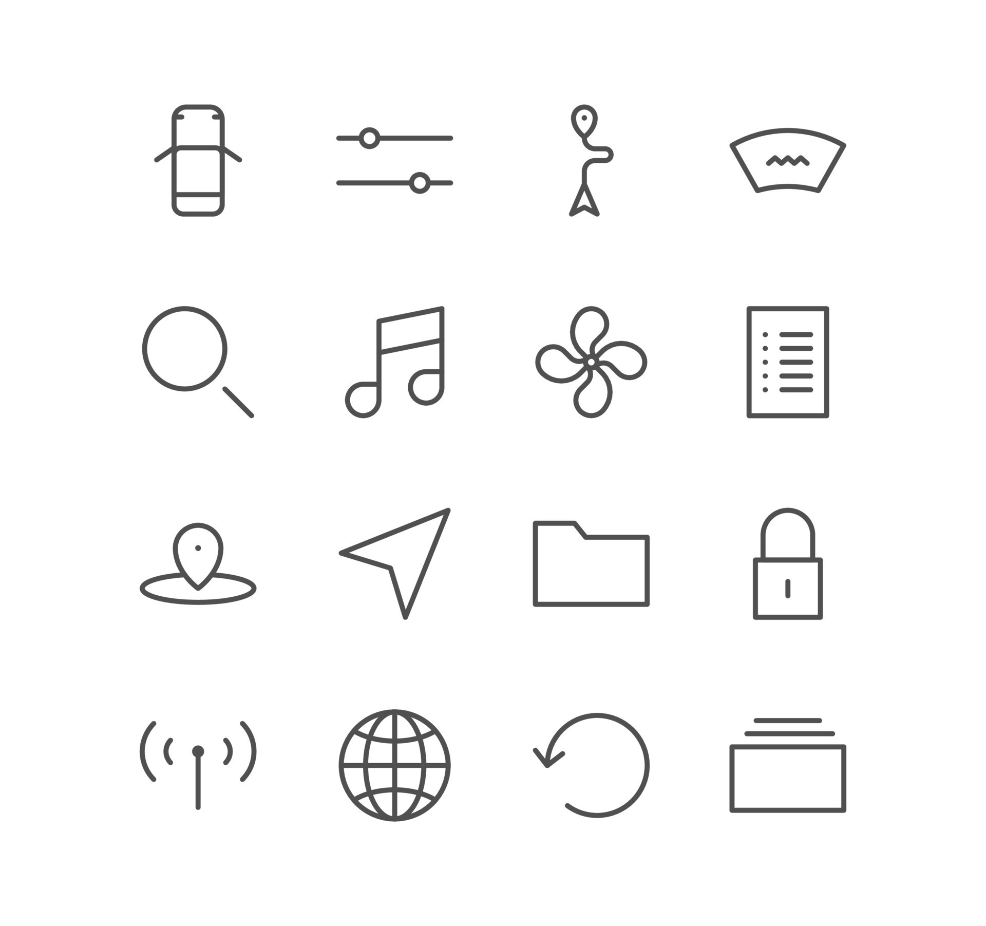 navigation button icons