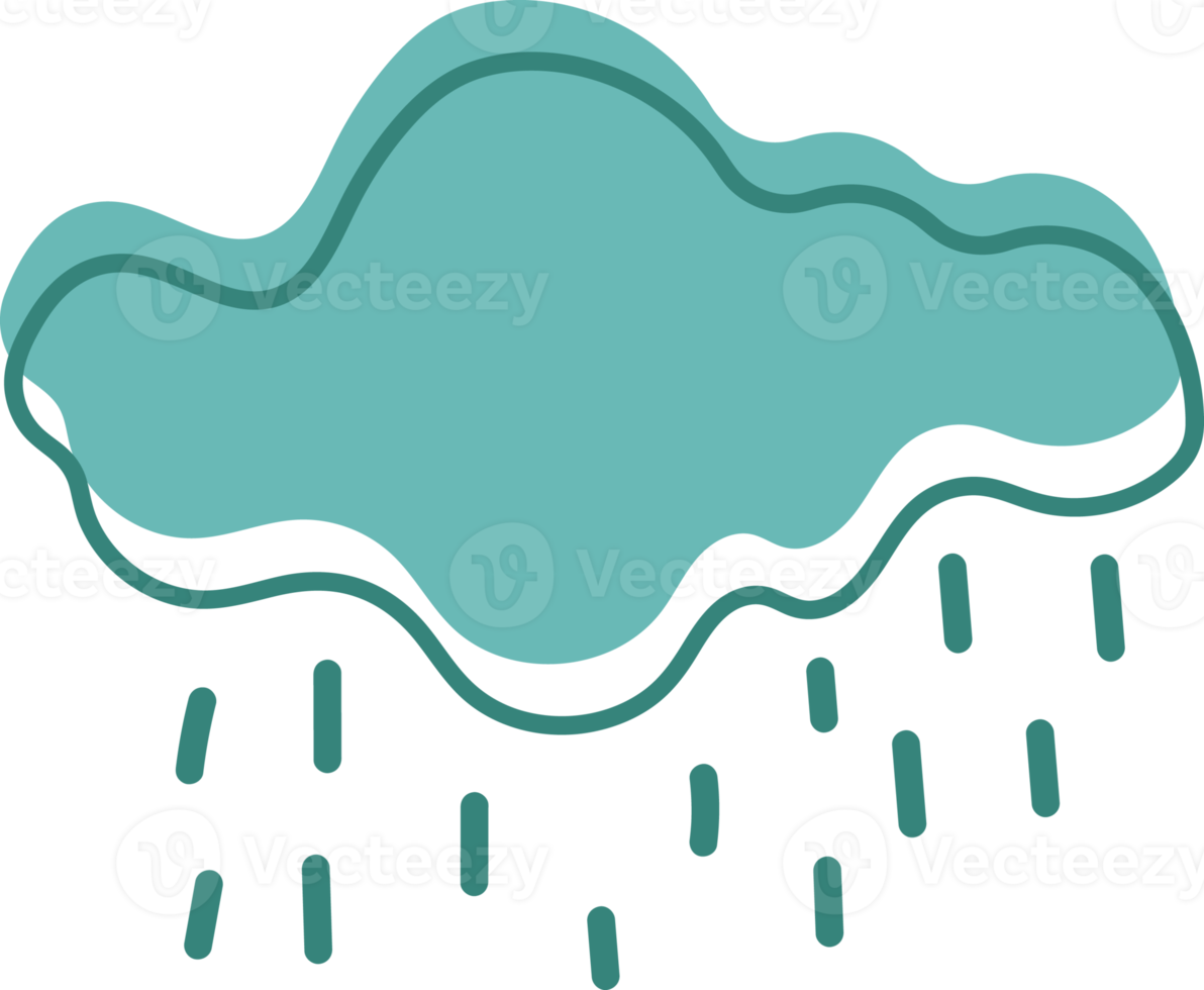 Text bubble cloud shape abstract with green color. png