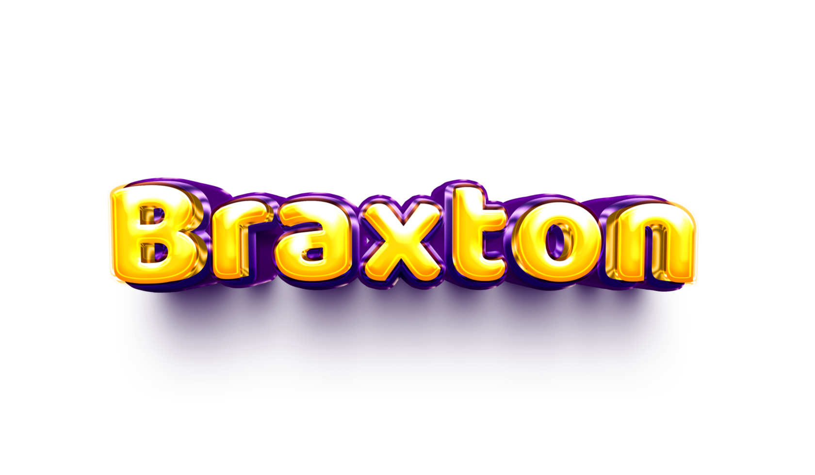 names of boys English helium balloon shiny celebration sticker 3d inflated png